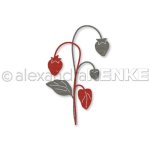 D-AR-FL0233  Wykrojnik Alexandra Renke  "Strawberry branch pair"