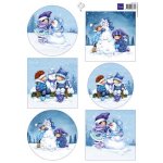 HK1712 Arkusz A4 -Marianne Design - HETTY'S SNOESJES - WINTER - zima