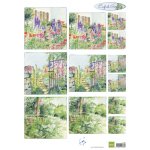 IT591 Arkusz A4 -Marianne Design - English Garden - Foxgloves