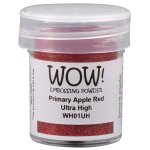 WH01UH Puder do embossingu WOW!  Primaries - Primary Apple Red - Ultra High