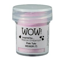 WS302R  Puder do embossingu WOW!Embossing Glitters - Pink Tutu - Regular