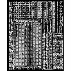 KSTD165 Maska Stamperia Fortune Thick Stencil 20x25cm Hieroglyphic