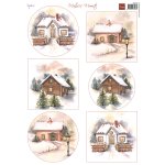 MB0220 Arkusz  A4 -Marianne Design - Mattie's Mooiste - Winter Cottages