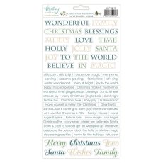 MT-CHB-13  *PRZEDSPRZEDAŻ*  Christmas Blessings - MINTAY PAPERS - Naklejki - SLOWA ENG  - 15,2 x 20,3 cm * WYSYŁKA PO 18 LIPCA