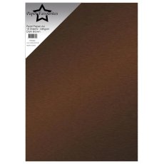 PFSS404 Papier jednokolorowy, perłowy, dwustronny A4 -Dark Brown- 1szt.-240 gsm