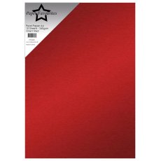 PFSS408 Papier jednokolorowy, perłowy, dwustronny A4 -Orient Red- 1szt.-240 gsm