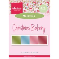 PK9197 Zestaw papierów A5 - Christmas Bakery -metaliczne kolory