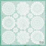 MT-VEL-06 - Kalka Dekoracyjna 30,5 x 30,5 cm - Doilies/serwetki