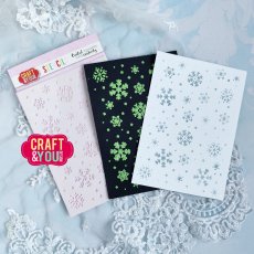 SC002 Stencil / Maska Snowflakes - Craft & You Design