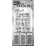 TH-MST058 TIM HOLTZ MINI STENCIL SET #58 - zestaw 3 mini masek