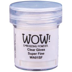 WA01SF Puder do embossingu WOW! - Clears - Clear Gloss - Super Fine