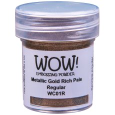 WC01R Puder do embossingu WOW! - Metallics - Gold Rich Pale - Regular