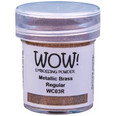 WC03R Puder do embossingu WOW! - Metallics - Brass - Regular