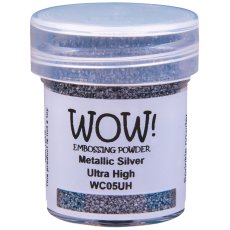 WC05UH Puder do embossingu WOW! - Metallics - Silver - Ultra High