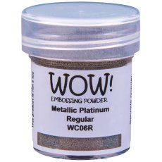 WC06R Puder do embossingu WOW! - Metallics - Platinum - Regular