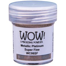 WC06SF Puder do embossingu WOW! - Metallics - Platinum - Super Fine